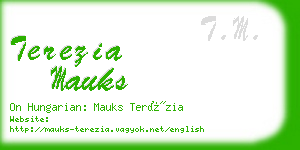 terezia mauks business card